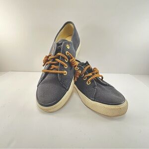 Sperry top Sider women’s size 6 canvas with leather laces
